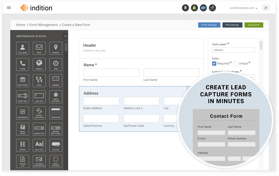 Create forms